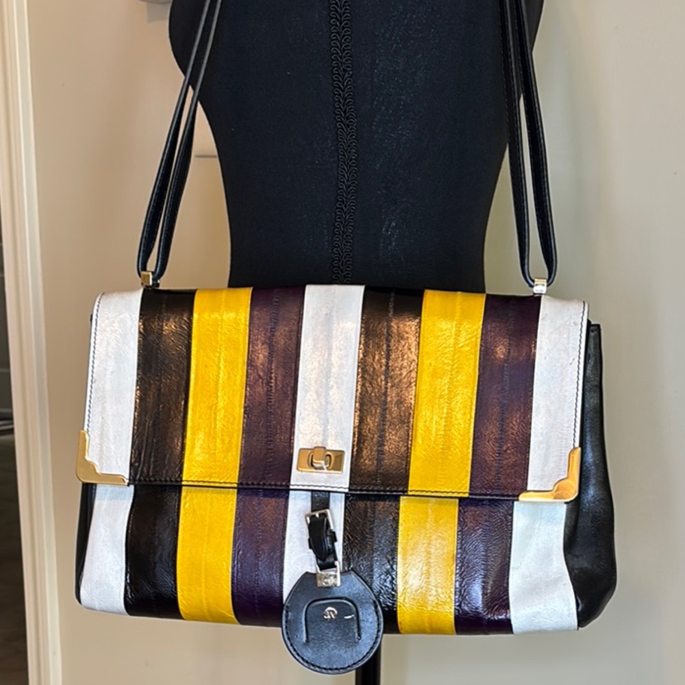 Striped Snake Skin Jason Wu Shoulder Bag